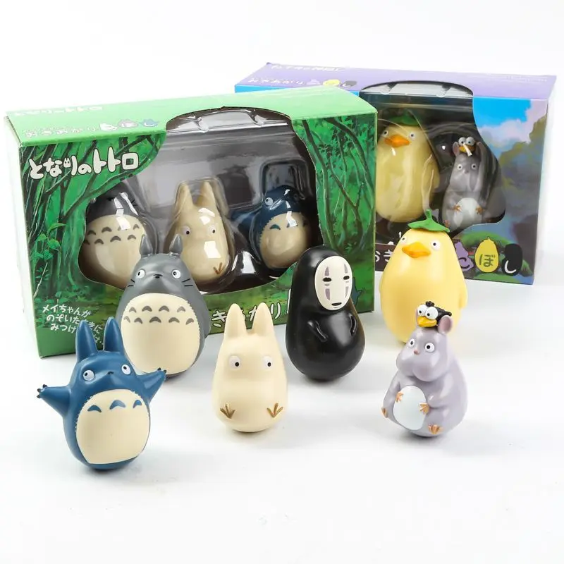 2024 new Anime Figure Mini Statue Cute Toys Room Ornaments Kawaii Pvc Figures Assembled Toy Gifts For Kids image 5