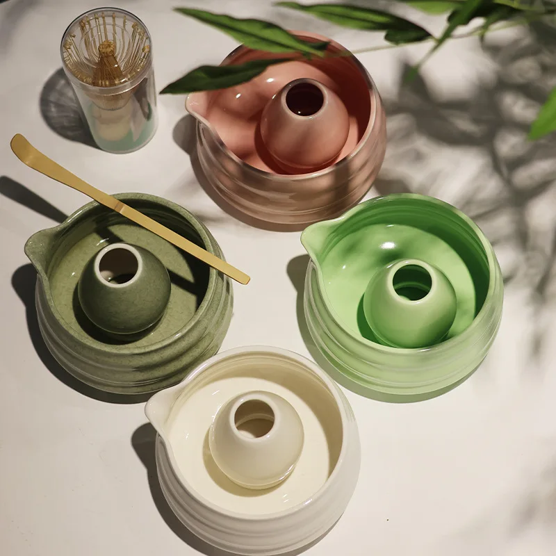 

7/8pcs Japanese Tea Ceremony Matcha Set with Bamboo Whisk, Ceramic Tea Set, Matcha Bowl, Salad Bowl & Accessories
