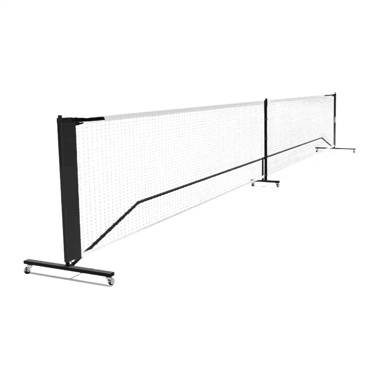 Pickleball Net on Wheels for Driveway Indoor Outdoor Pickleball Practice