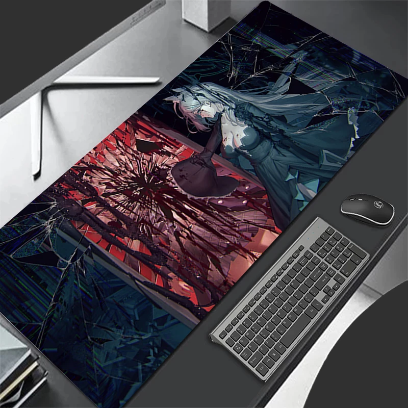 Mouse pad azul arquivo sunaookami shiroko mousepad teclado de computador tapete de mouse gamer escritório tapete de mesa tapete de mesa
