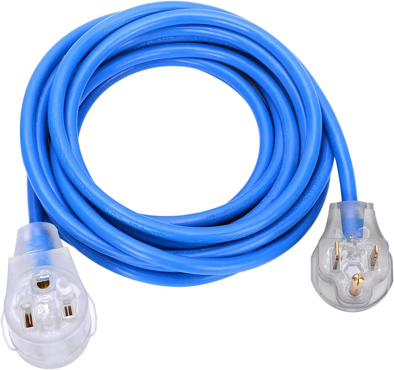 Welder Extension Cord, Heavy Duty 25 Feet 6-50 Nema R Plug Lighted Welding Cord with ETL Approved