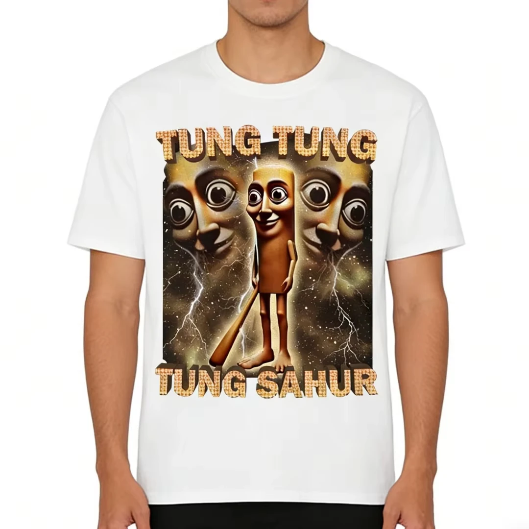 

Забавная футболка Tung Tung Sahur с 3D-принтом, топы с короткими рукавами, летние повседневные футболки с круглым вырезом, футболки для мальчиков, трендовая крутая одежда унисекс