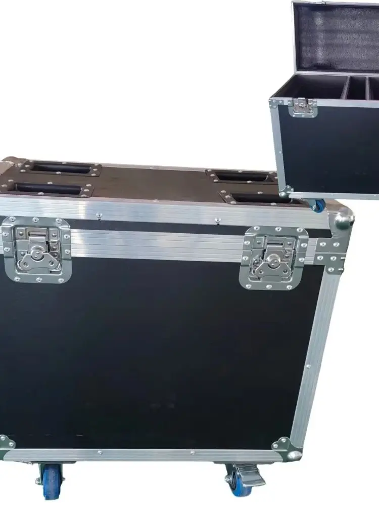 Flycase Stage 250W 8R/295W 14R Lumière à tête mobile FlightCase (2 en 1) Lumière antichoc avec roue pour lumière LED Dj