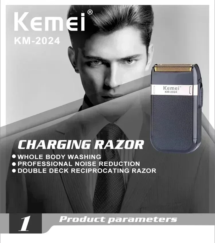 Haarschneidemaschine Kemei KM-2628 KM-678 KM-2024 Professioneller elektrischer Bartschneider Wiederaufladbarer Herrenrasierer Haarschneider Kit Herren – Detail 16