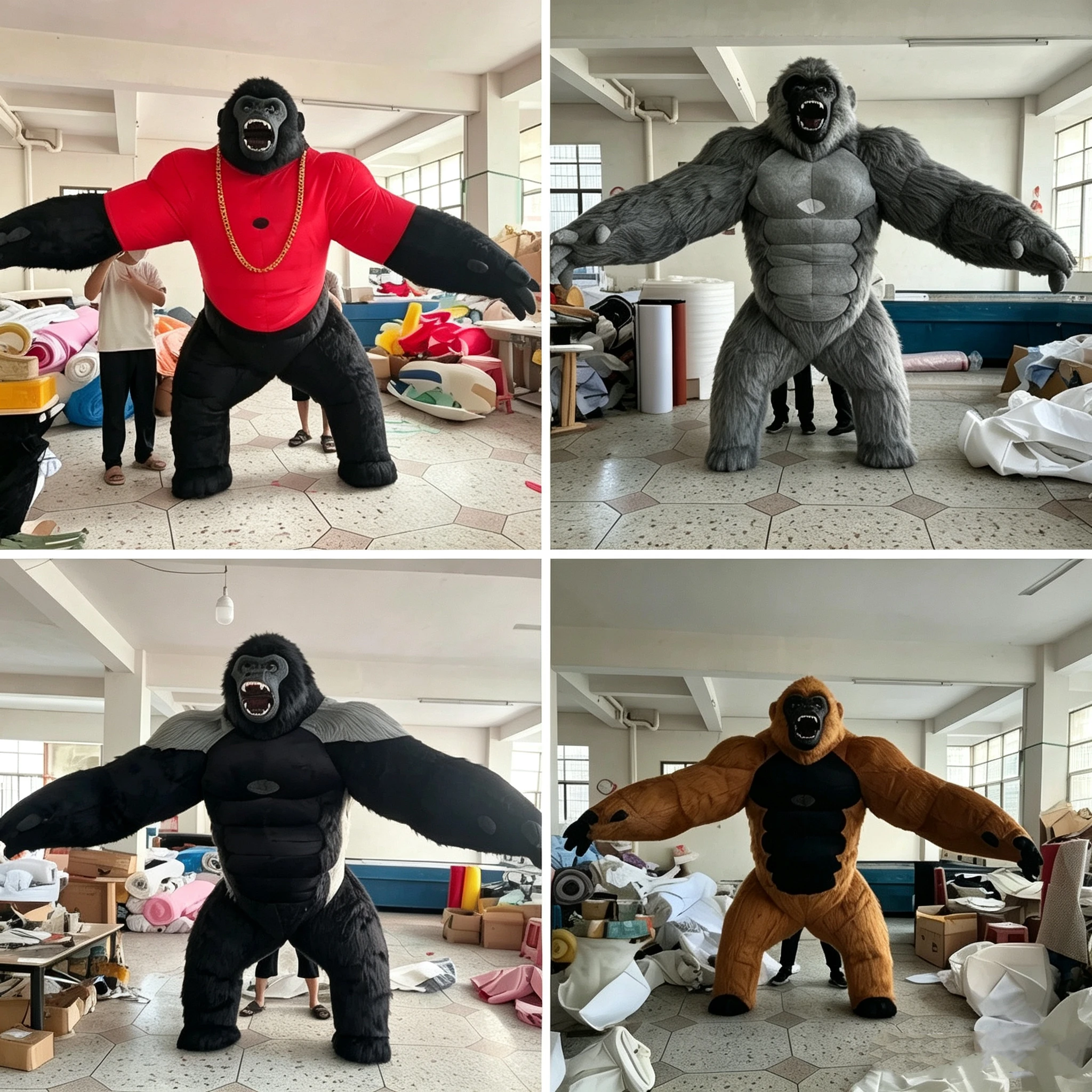 Inflatable Gorilla Cartoon Dol - огляд і ціна Inflatable Dinosaur Costume Adult