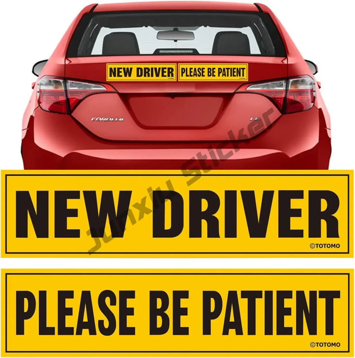 

Personality New Driver Car Stickers Car Sign Bumper Sticker Decoration