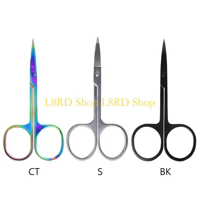 L8RD Eyebrow Scissors Professional Stainless Steel Trimmer Practical Eyebrow Eyelash Hair Remover Makeup Tool