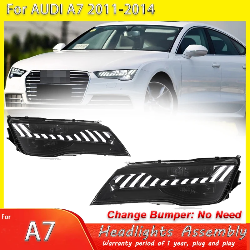 

Car Styling for A7 Headlights 2011-2018 Upgrade A7 All LED Headlight DRL Head Lamp Dynamic Singal High Low Beam Accessories