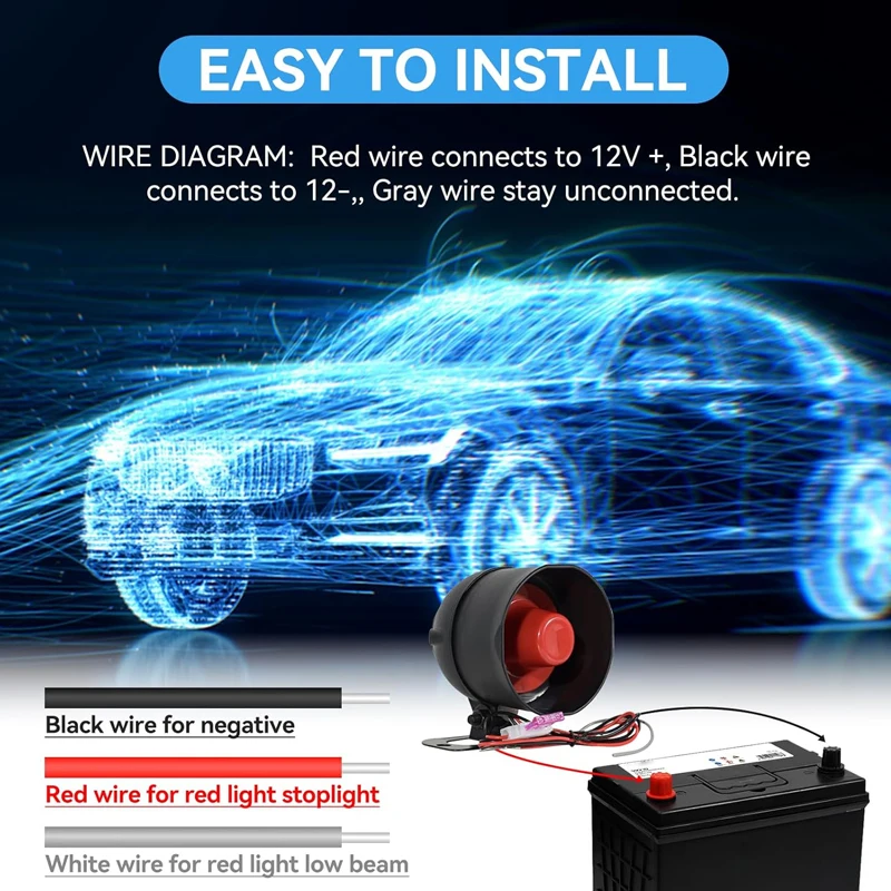 M8115 One Way Vehicle Burglar Alarm Security Protection & 2 Remote Control 12V Universal Car Part Car Accessory Car Alarm System