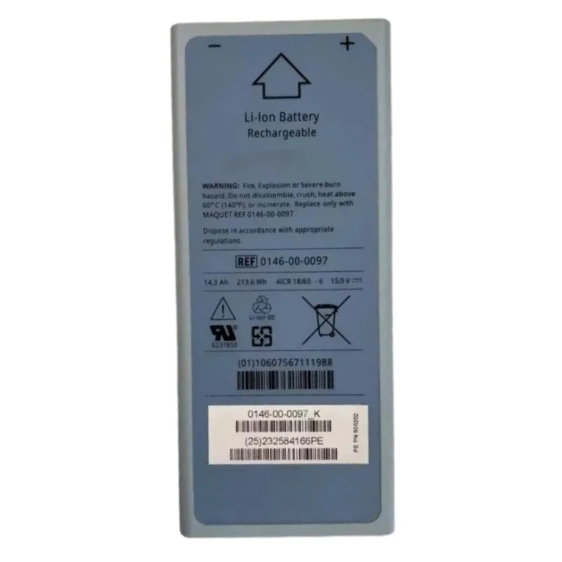 High Quality 0146-00-0097 15V 14300mAh Battery for MAQUET Ventilator Cardiosave Hybrid Replacement Battery