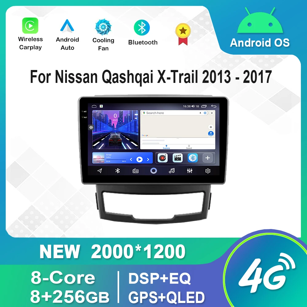 

For SsangYong Korando 3 Actyon 2 2010 2011 2012 2013 HD Touch Screen Android Auto Video Multimedia Player Bluetooth GPS
