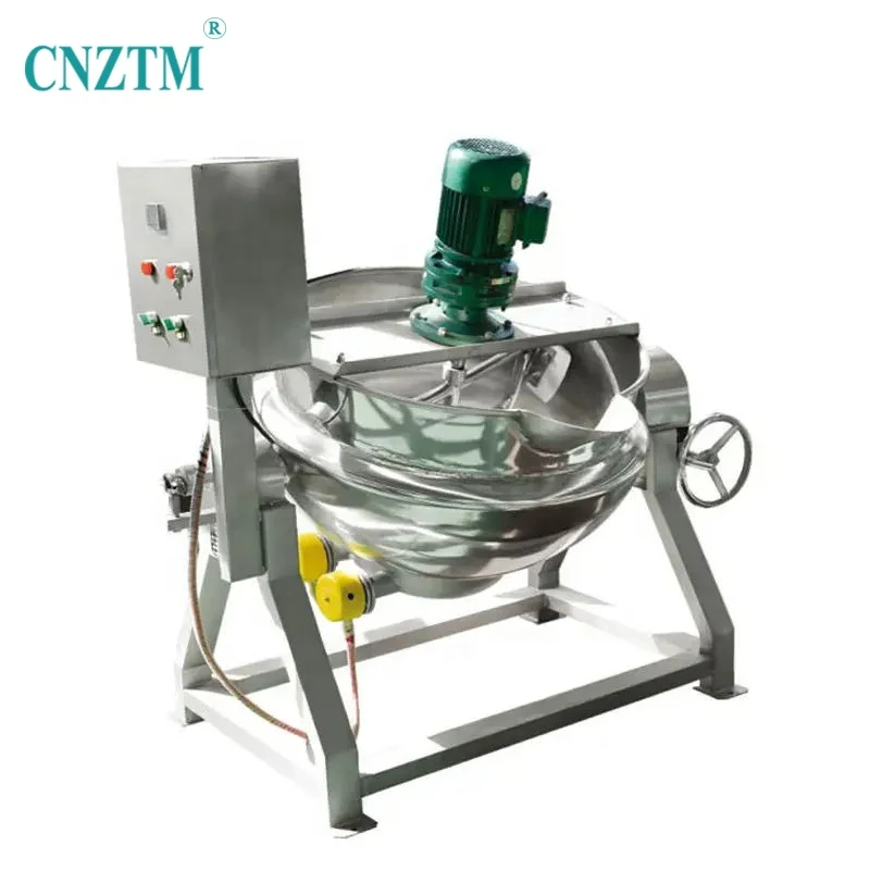 Gas And Electric Heating Jacketed Kettle Cooking Double Steam Jacketed Kettle Industrial Cooking Pot Best Quality 400 Liter 300