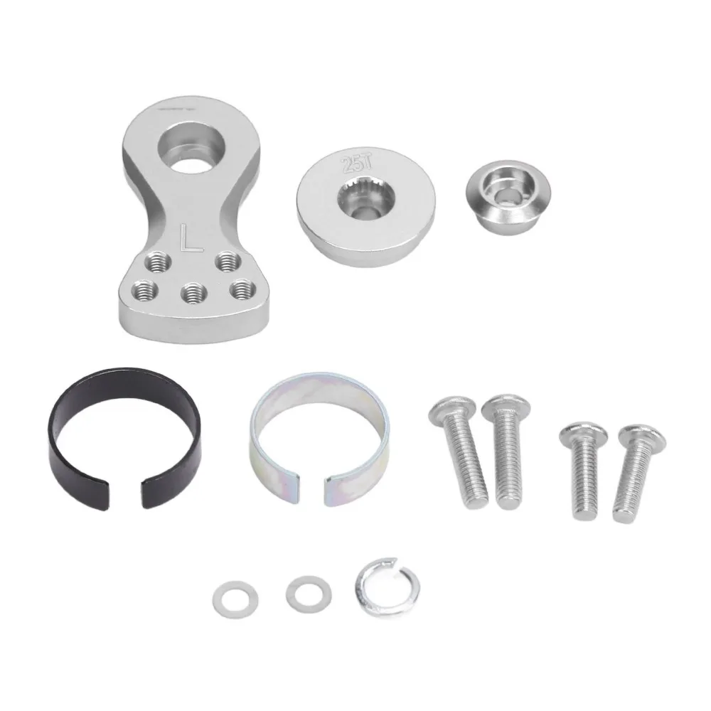25T Servo Saver Arm 5 Holes With Screws Washers Nut Servo Saver Horn Arm Aluminum Alloy Adjustable Servo Horn Saver Arm