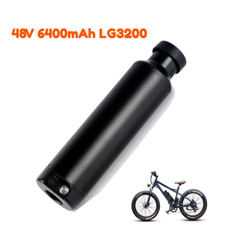 48V 6400mAh LG3200 Folding Electric Bicycles Small Water Bottles Mountain Bikes Long Battery Life Lithium Batteries
