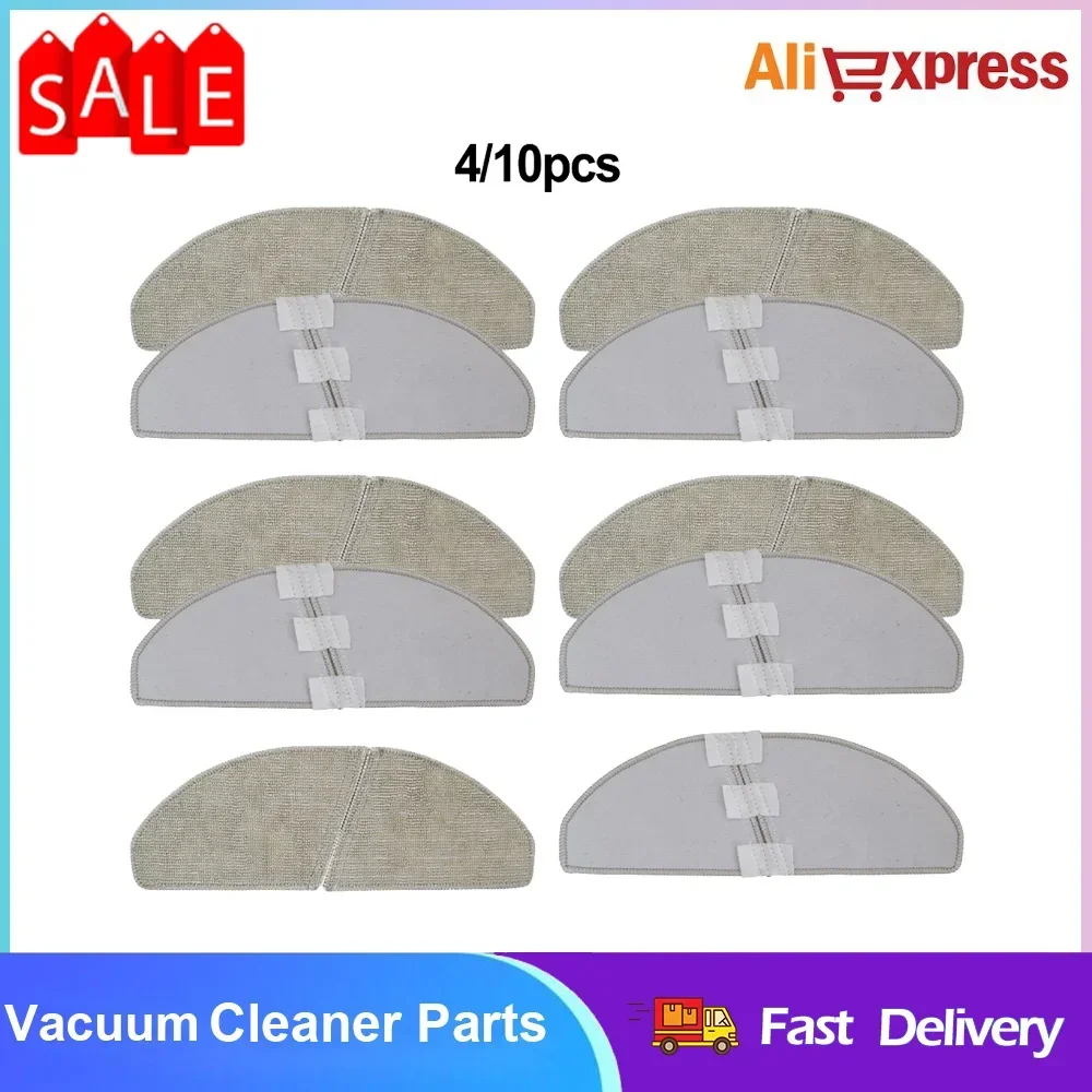 

4/10pcs Mop Cloth For S8,S8 Plus For CLIEN T24 For ThinkAir RV50 Pro Robot Vacuum Cleaner Accessories Mop Rags Replacement