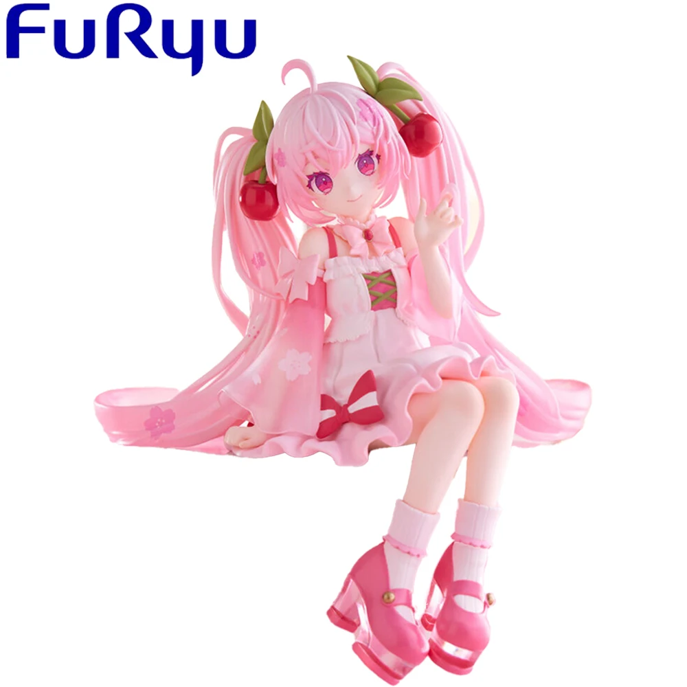 

Предпродажа, оригинальная пробка для лапши Furyu Vocaloid Hatsune Miku Sakura 2025 Kawaii, аниме Loli, фигурки для девочек, модель игрушки, украшение