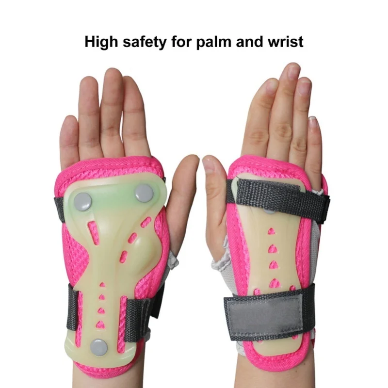 2Pcs Roller Skating Wrist Guards Sweat Absorption Breathable Flexible Kids Skating Wrist Brace For Kids Sports Outdoor S (Ages 3 view 4