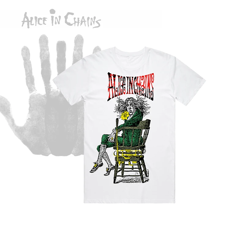 

New Vintage Fashion Men's Cotton Rock Shirt Alice in Chains Dirt Graphic Print Casual Women's Y2K Death Heavy Metal Streetwear