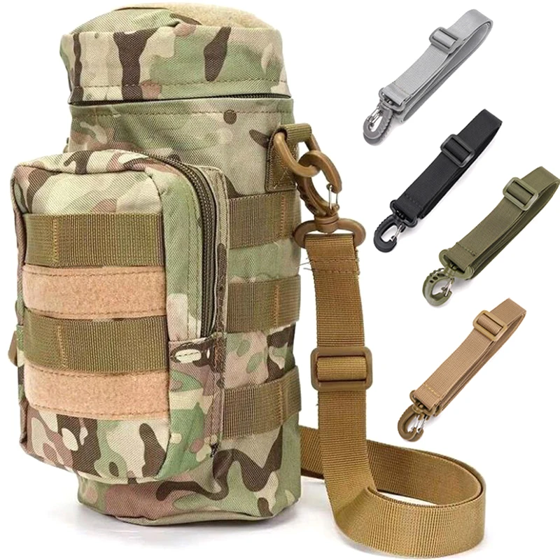 Universal Tactical Bag Strap Outdoor Adjustable Replacement Nylon Shoulder Strap for Water Bottle Hunting Bag