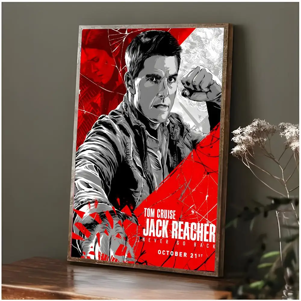 Action Novel J-Jack Reacher Poster Modern Wall Art Bedroom Living Room Print Unframed