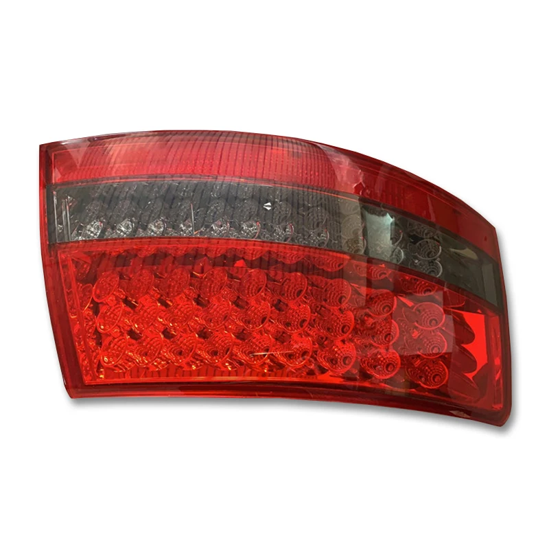 For Audi A6L A6 2005-2008 Taillights Back Rear Lamp Tunning Case LED Tail Assembly RED Black