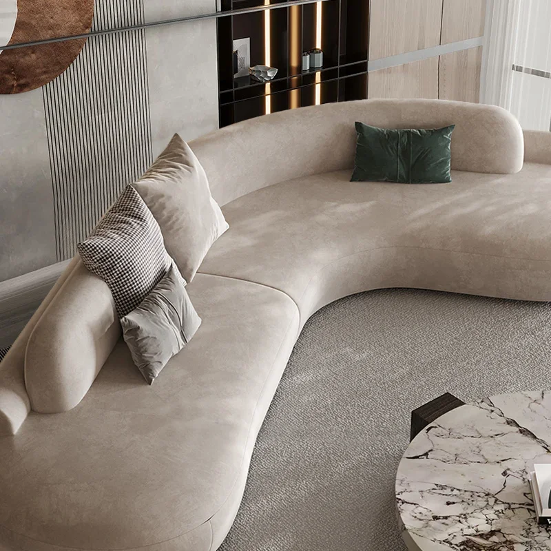 كرسي أريكة فاخر كبير الحجم وبساطة للاسترخاء مصمم على الأرض أريكة استرخاء منزل صالة سوفي دو سالونو أثاث غرفة المعيشة #5