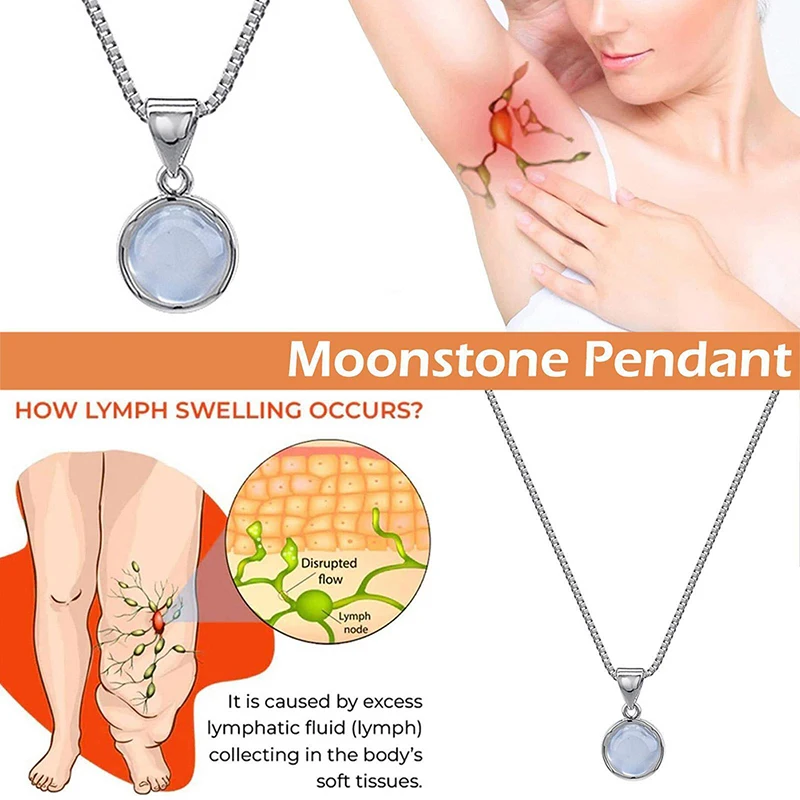 Slimming and Weight Loss Chalcedony Pendant Necklace for Women Delicate Clavicle Chain Silver Color for Wife Girlfriend Gift