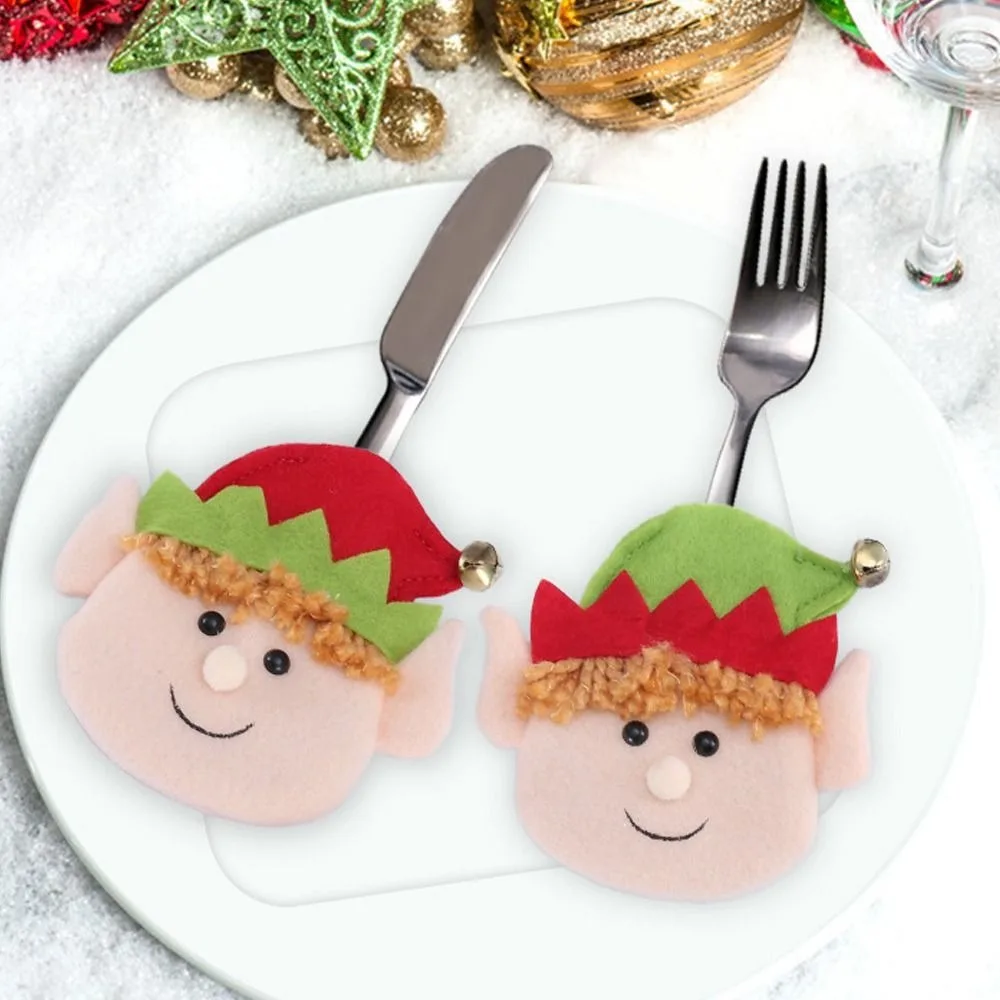 4 шт., мультяшный Рождественский эльф