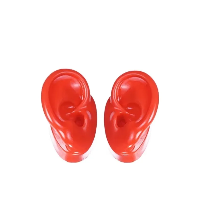10 Pieces Silicone Eardrum Type Teaching Anti-real Ear Display Ear Model Music Headset Eearing Aid
