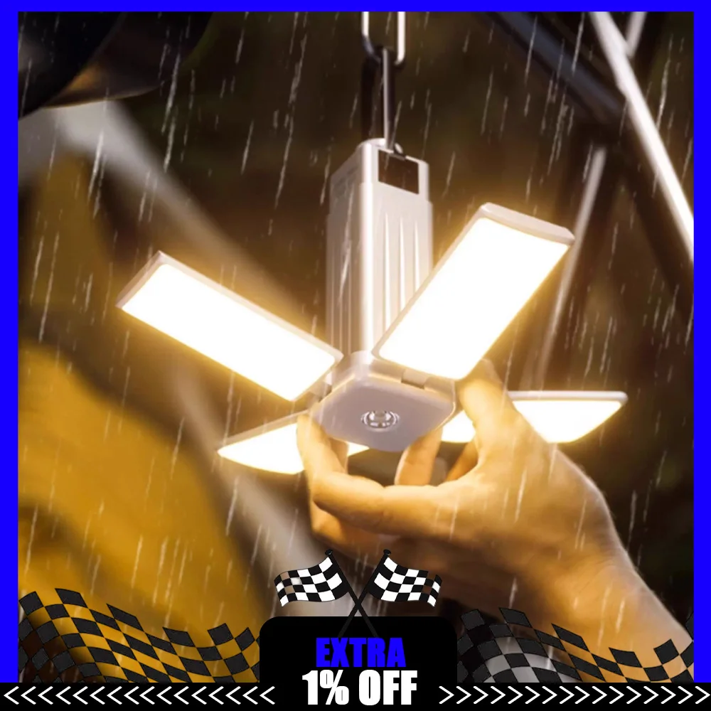 

LEM LE60 Pro LED Camping Lamp USB Rechargeable Camping Lighting Portable Rainproof Outdoor Lamp 1000LM 4400mAh Lantern