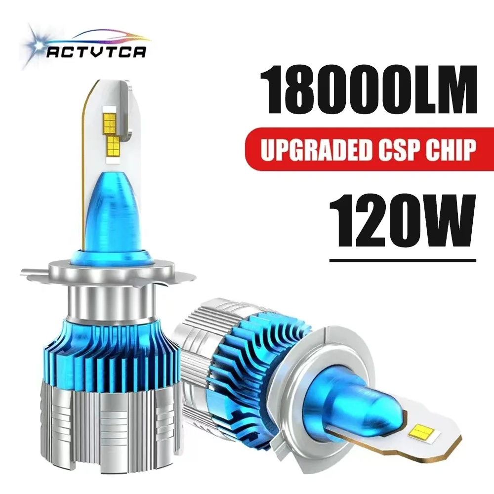 

ACTVTCA 220W 120000LM H7 LED H4 Headlight Canbus H1 LED Bulb H8 H9 H11 9005 HB3 9006 HB4 9012 HIR2 Turbo Lamp 6000K Car Lights