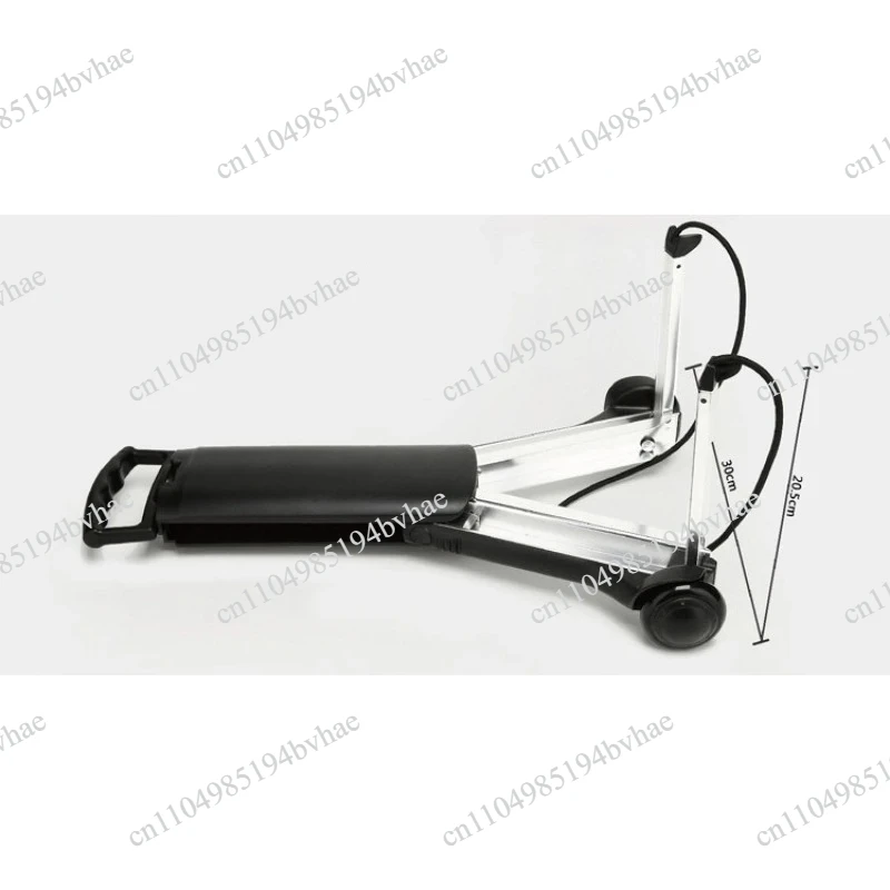 Mini Folding Aluminum Hand Truck Portable Luggage Trolley Shopping Pull Cart for School Bag Grocery