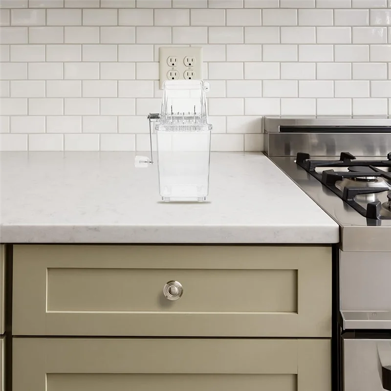 2L Ice Crusher Shaver Portable Hand Crank Ice Machine for Home Ice Ice Chip Ice Manual A-A70Z