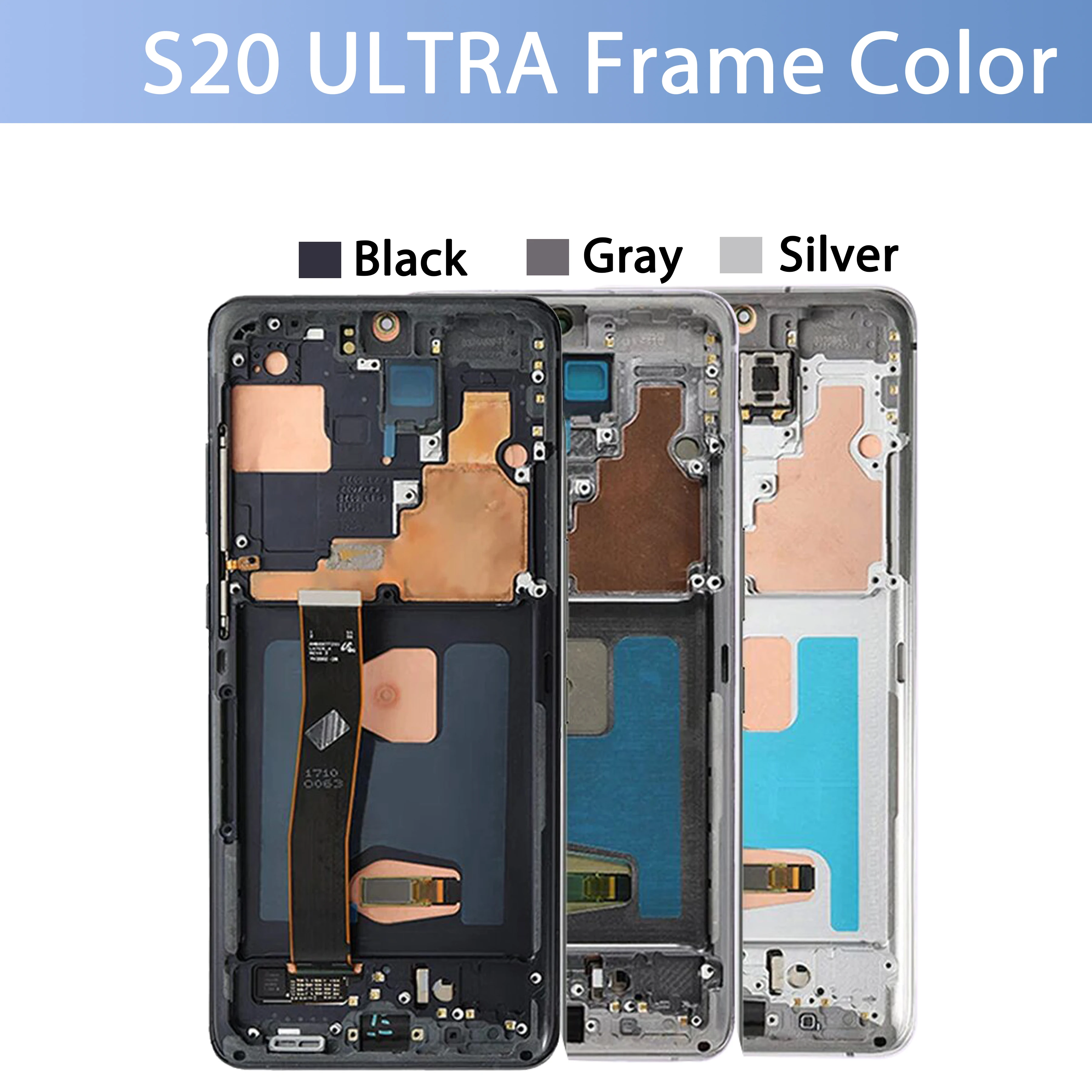 AMOLED For Samsung Galaxy S20 Ultra Lcd G988 G988F G988B/DS Display Touch Screen Digitizer S20ultra Substitute+Free Back Cover