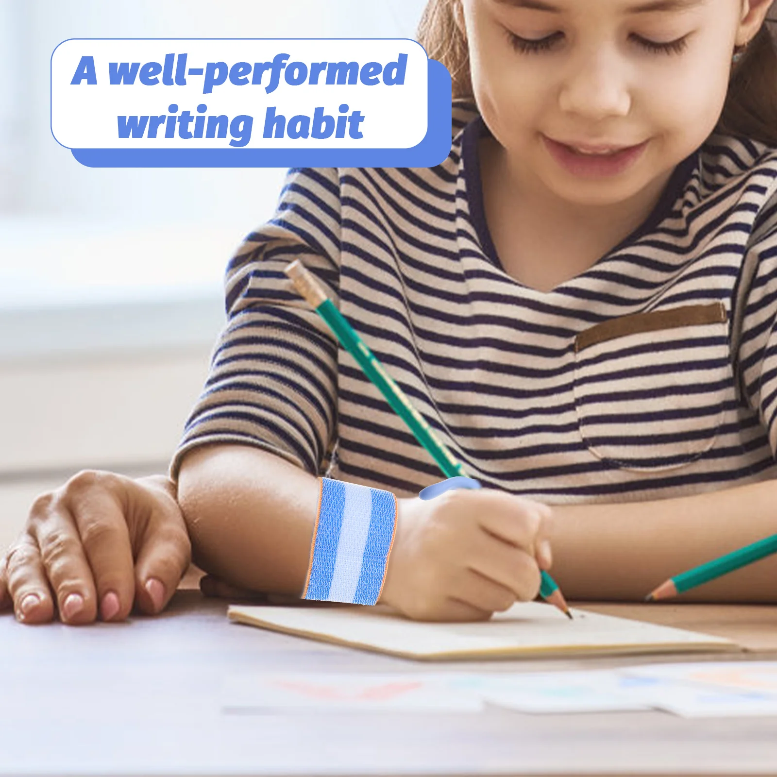 

Kids Writing Posture Corrector Handwriting Trainer Fine Knit Nylon Anti Pain Holding Aid Practical Student