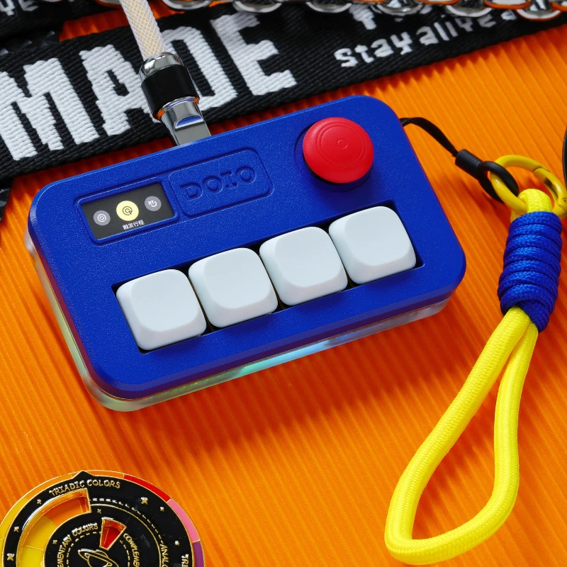 Keyboard Doio Kbgm M03 He 4 Keys Magnetic Axis Hot Swap Mechanical Keypad Portable Mini Custom Rhythm Game Mechanical Keypad