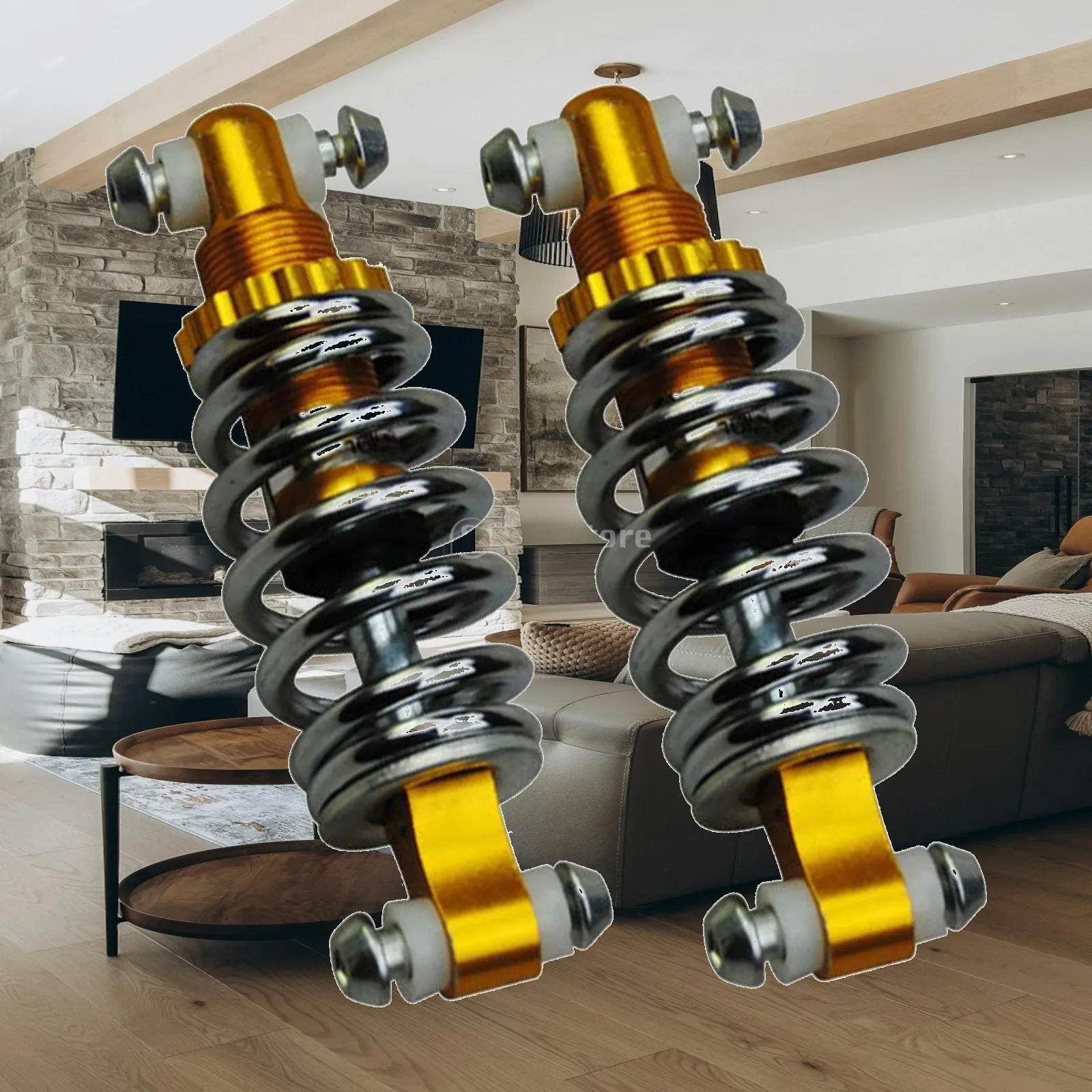 Durable Rear Shock Absorbers Side Damping Aluminum Spring Tail Bike Spring Rear Shock Fit for Electric Bike