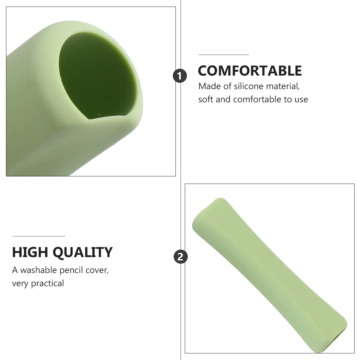 1 pièces Silicone Pencil2 manchon de protection porte-crayon confortable housse lavable manchon Anti-roulis crayon Compatible