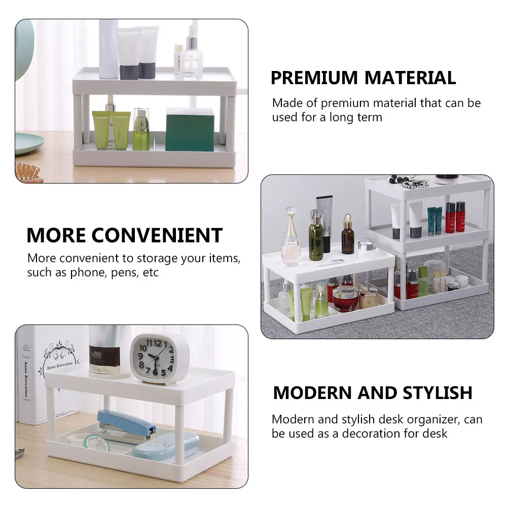 

Desktop Rack Shelves for Organizer Shelf Storage Holder Small Desktoporganizer Multifunctional