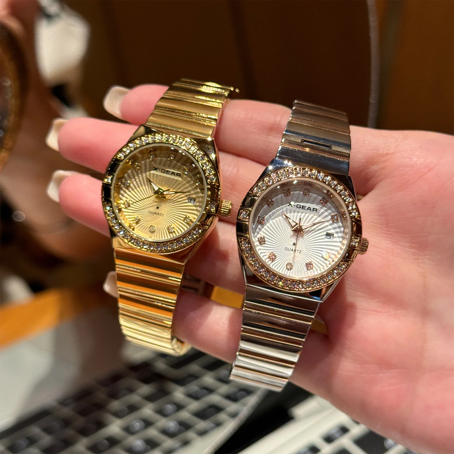 

Модные женские часы — водонепроницаемые женские наручные часы из нержавеющей стали, элегантные кварцевые часы