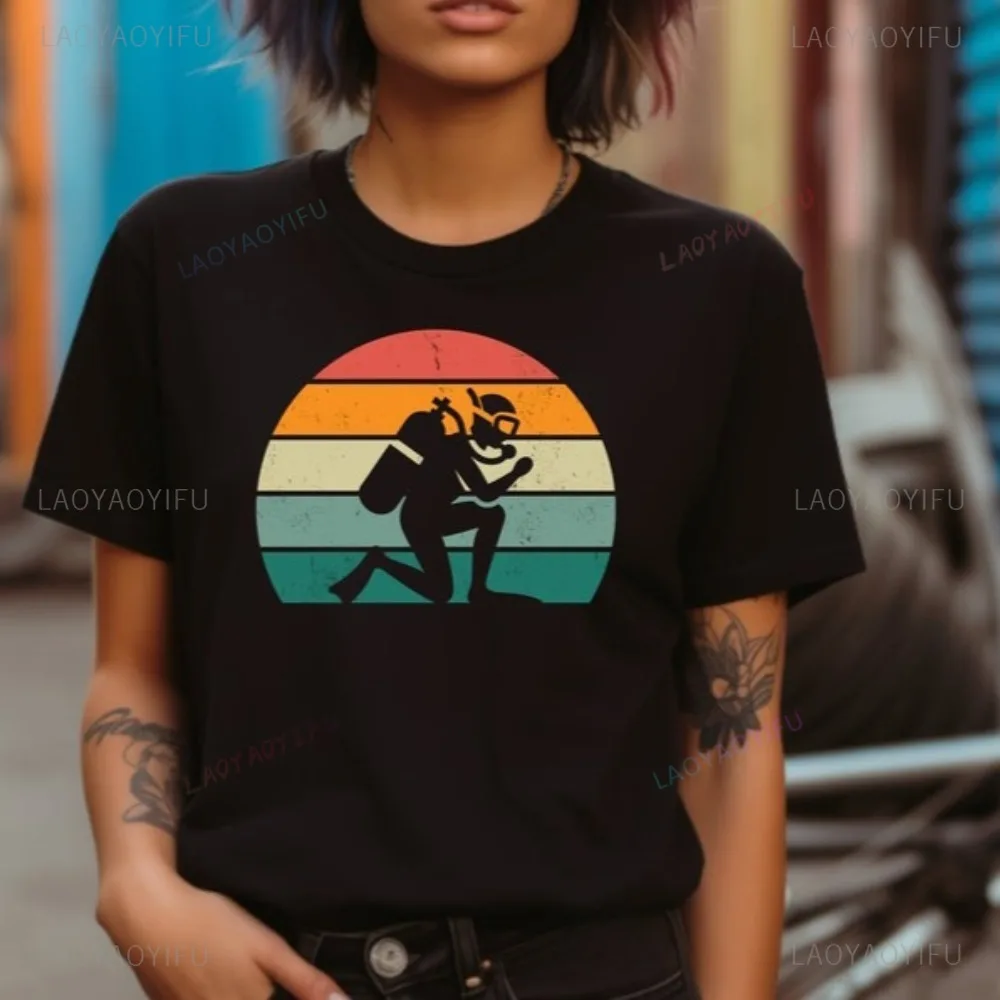 Scuba Diver Gift Shirt  Dive Team Diving Ocean Underwater T Shirt Casual Fashion Harajuku Cotton Short Sleeve Man Women Tshirt