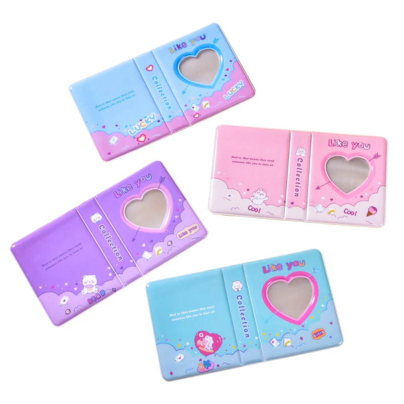 36 Pockets 3 Inch Love Heart Hollow Picture Storage Case Kpop Card Binder Name Card Book Photocard Holder Cute Photo Album