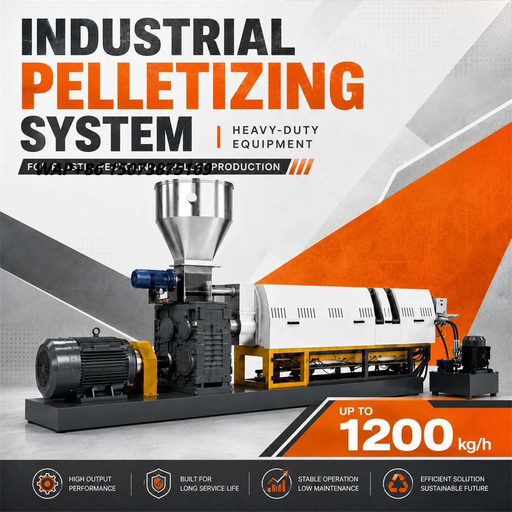 Extruder - Plastic Granulator Pelletizer Machine Line pp