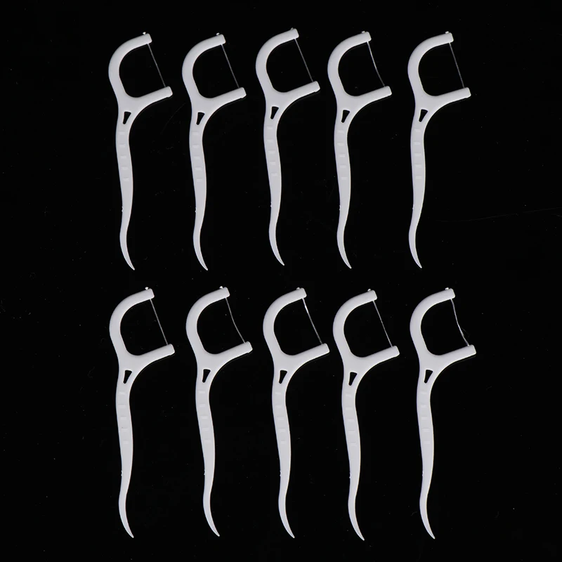 100Pcs Disposable Dental Flosser Interdental Brush Toothpicks Teeth Cleaning For Personal Teeth Care