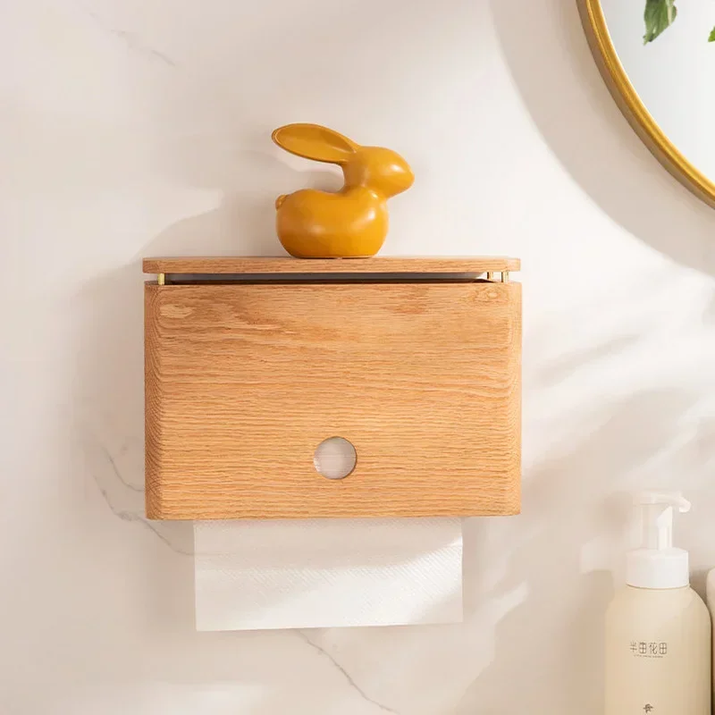 

Настенная деревянная коробка для салфеток Полки для ванной комнаты Держатель для туалетных салфеток Держатель для салфеток Держатель для туалетной бумаги Подставка Держатели для бумажных полотенец