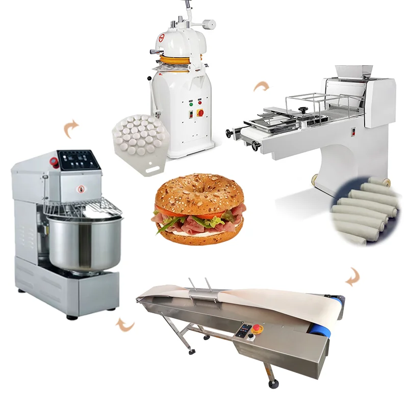 2026 New FL Wholesale Fully Automatic Round Industrial Equipment Bagels Making Machinery Dough Customized