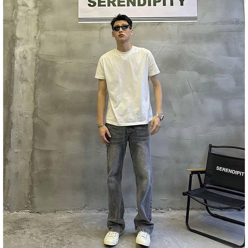 

Bla Straight Leg Men's Jeans Cleanfit Cool Street Sle American Vibe Slimming Long Pants Youth Trend Autumn Faion