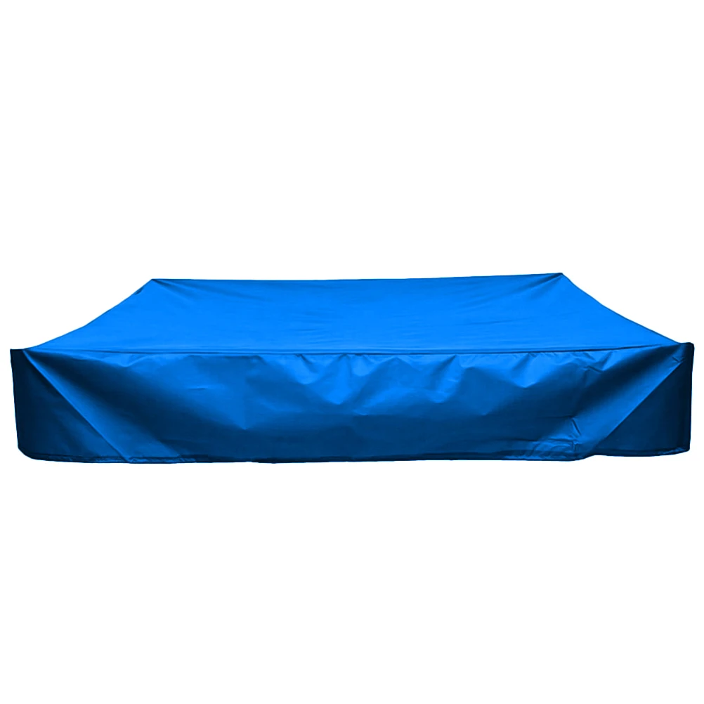 

Outdoor Toys for Kids Cover Waterproof Sandbox Square Protection Pit Blue Covered Shape Child