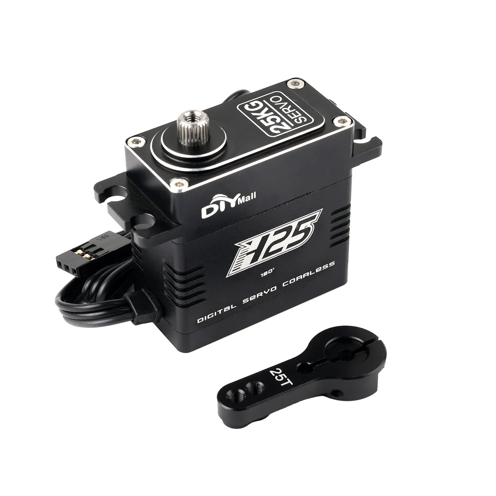 Servo digitale coreless a coppia elevata H25 25KG - Ingranaggio impermeabile in acciaio inossidabile 180 ° /270 ° /360 °   per progetti RC/robotici/fai da te