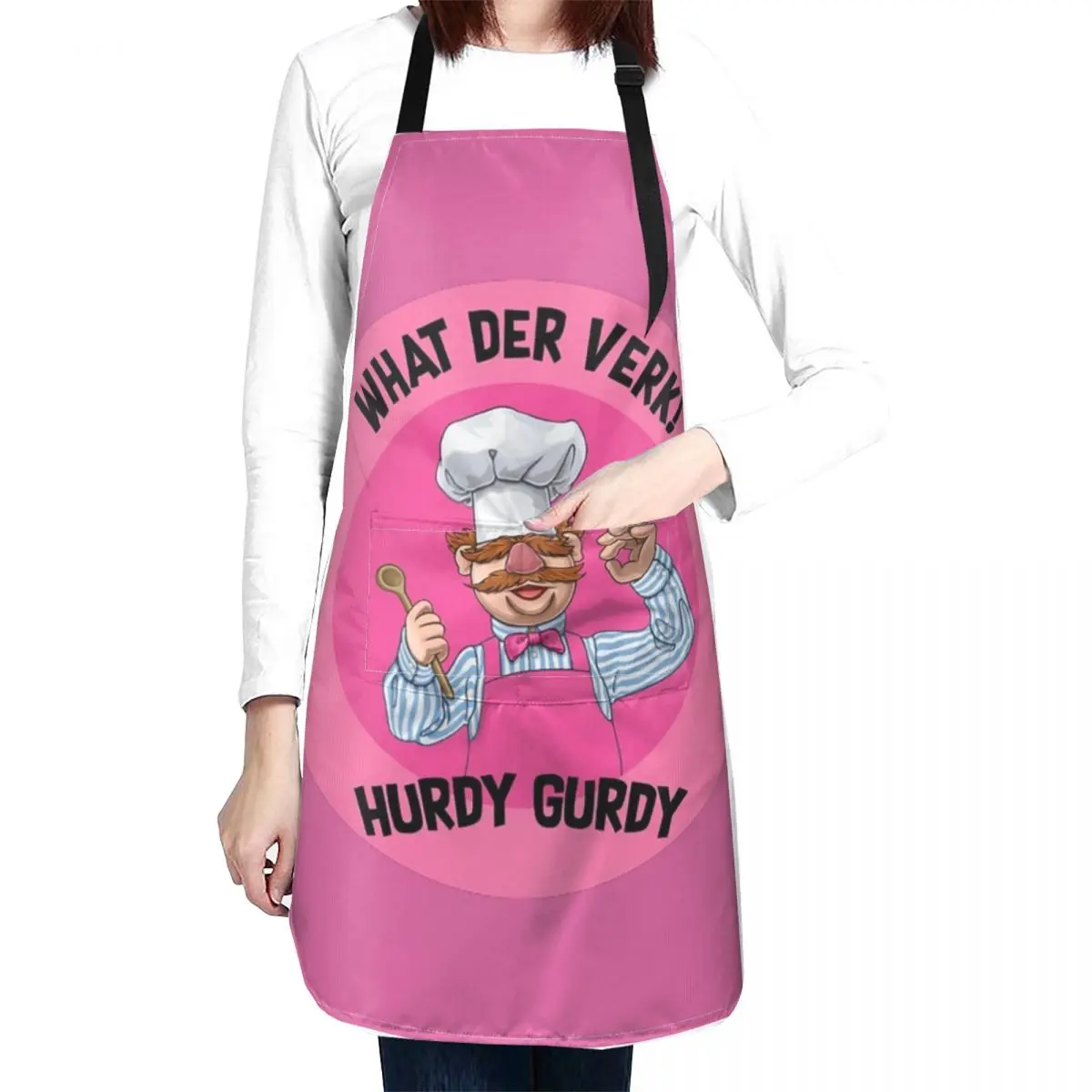 What Der Verk Hurdy Gurdy Bork Bork Microwave Chef - Bad Cook Apron Gifts - Lazy Cooks - Funny Swedish Chef Apron